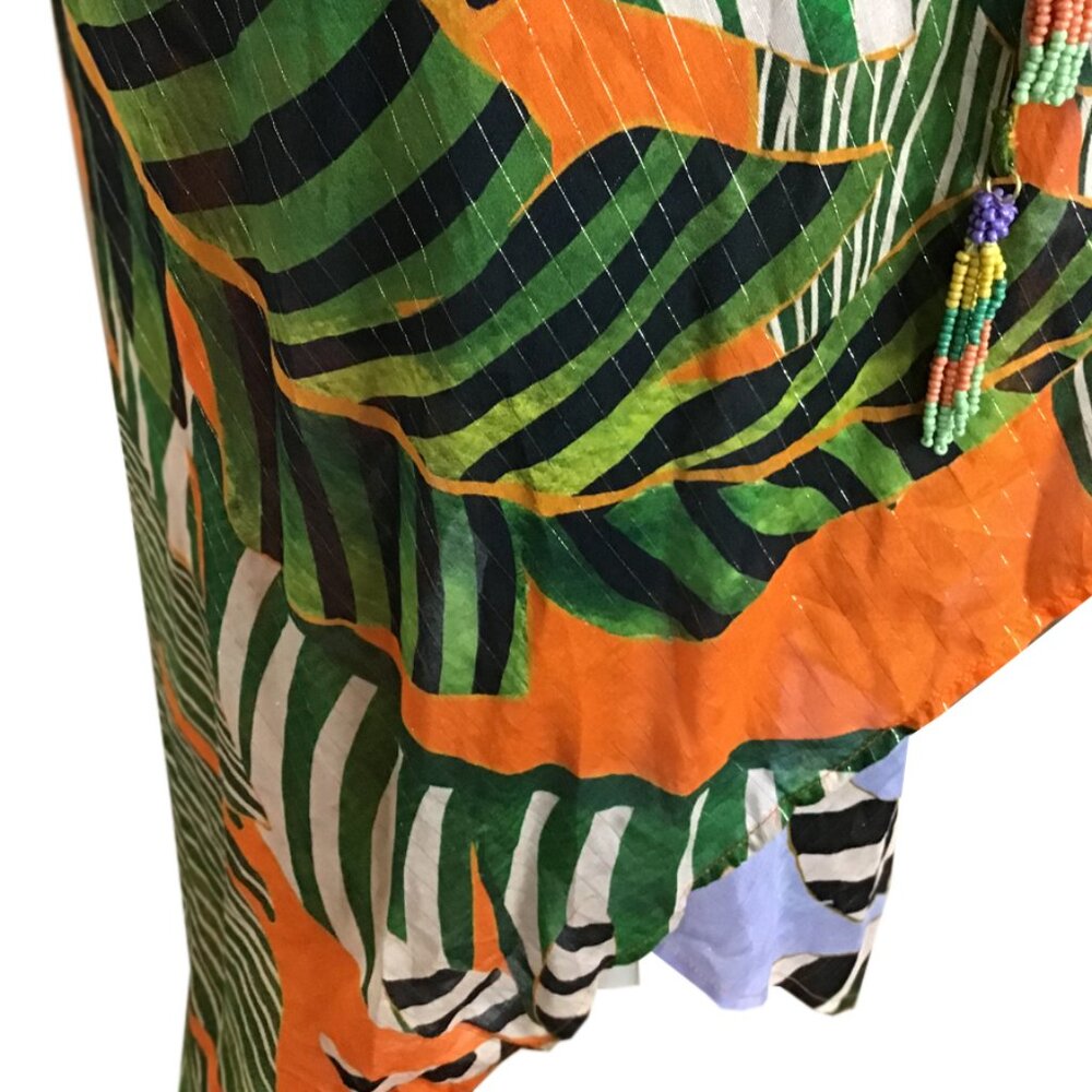 Farm Rio Striped Bananas Cover-Up Dress - Picture 7 of 14